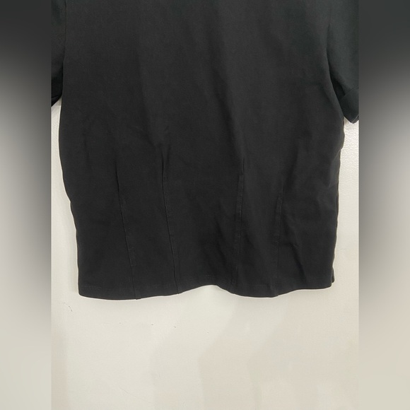 Veronica Beard Ankara Seamed Crewneck T-Shirt Black Size XS - Picture 6 of 9